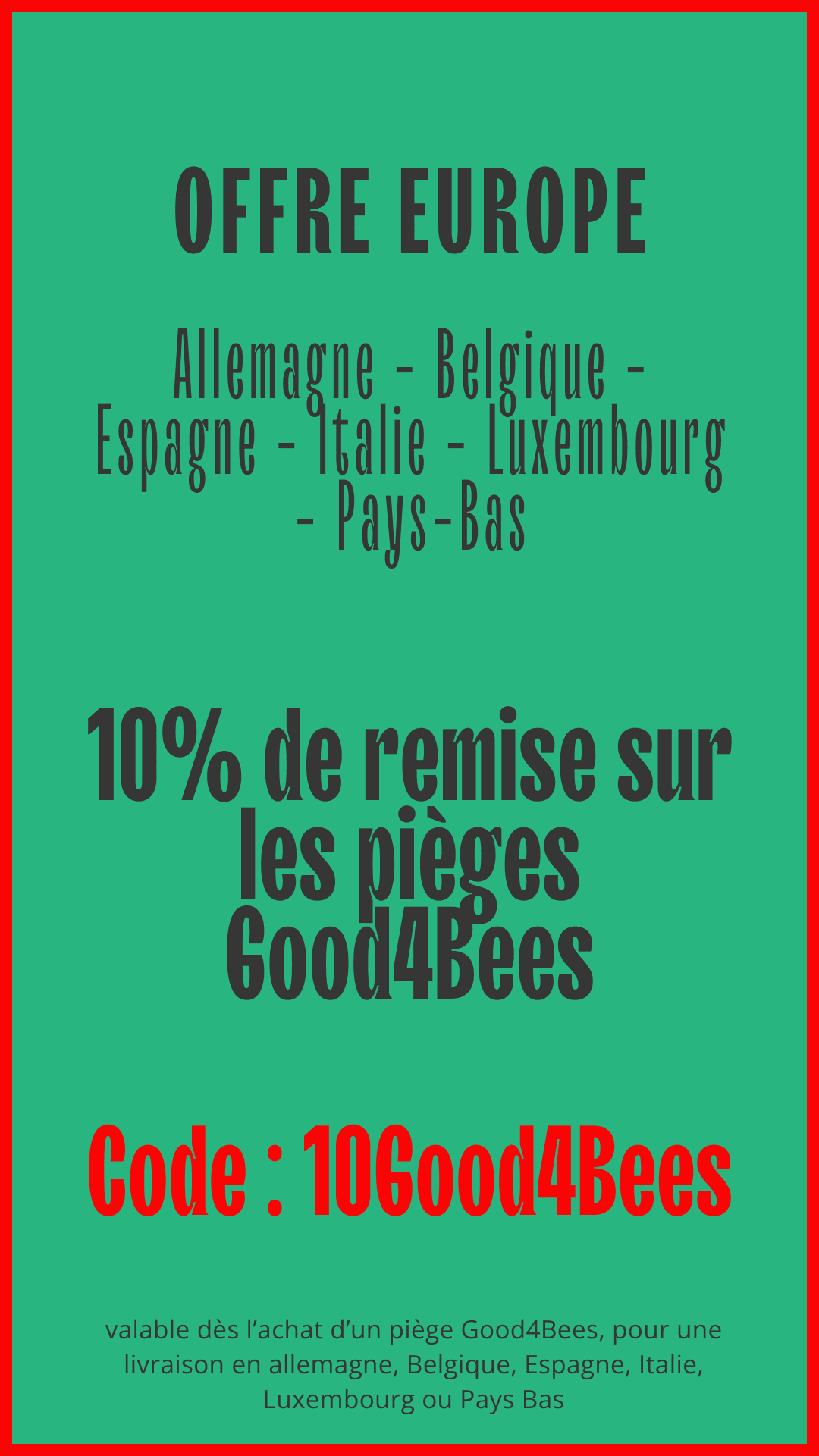 Good4Bees offre europe