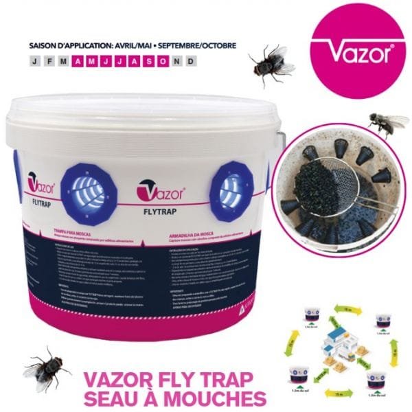 Piège à mouche VAZOR® FLYTRAP PRO 10L